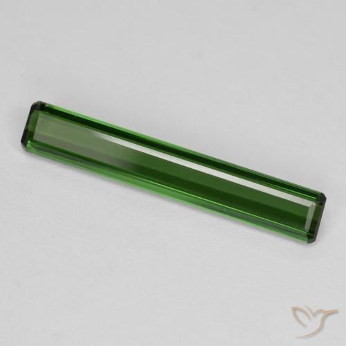 Tourmaline Vert terreux naturelle Octogone / coupe Émeraude, 1.81 ct, VVS