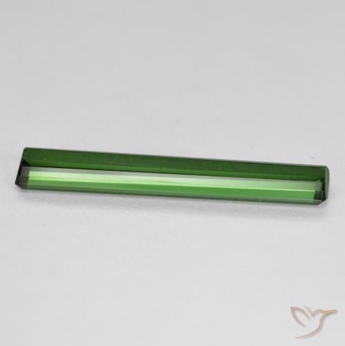 Tourmaline Vert terreux naturelle Octogone / coupe Émeraude, 1.81 ct, VVS