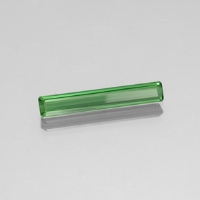 Tourmaline vert naturelle taille émeraude, 1,88 ct, VVS-VS