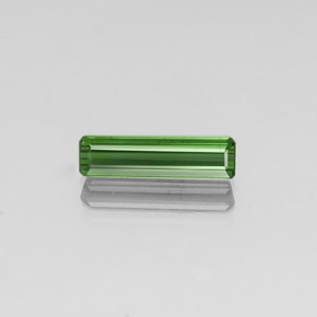 Tourmaline vert naturelle taille émeraude, 1,48 ct, VVS-VS