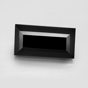 Tourmaline noir naturelle baguette, 7,99 ct, opaque