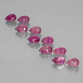 Achetez naturel ct rose tourmaline gems, briolette, en provenance mozambique chez gemselect. en stock, livraison internationale!