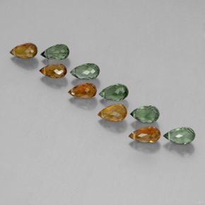 Achetez naturel ct multicolore tourmaline gems, briolette, en provenance mozambique chez gemselect. en stock, livraison internationale!