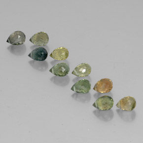 Achetez naturel 4,54ct multicolore tourmaline gems, briolette, en provenance mozambique chez gemselect. en stock, livraison internationale!