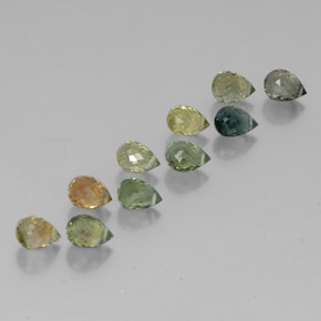 Achetez naturel 4,54ct multicolore tourmaline gems, briolette, en provenance mozambique chez gemselect. en stock, livraison internationale!