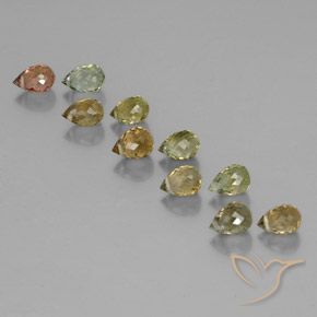 Shop natural 4.30ct Multicolore Tourmaline gems, Briolette, from Mozambique at GemSelect. In stock, global shipping!