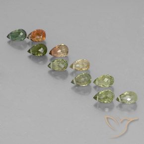Shop natural 5.76ct Multicolore Tourmaline gems, Briolette, from Mozambique at GemSelect. In stock, global shipping!