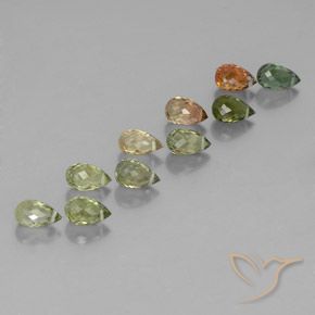 Shop natural 5.76ct Multicolore Tourmaline gems, Briolette, from Mozambique at GemSelect. In stock, global shipping!