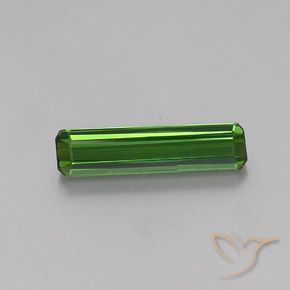 2.20ct Naturel Forêt verte Tourmaline, Taille émeraude, VVS