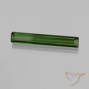Tourmaline Vert foncé naturelle Octogone / coupe Émeraude, 2.87 ct, VVS-VS
