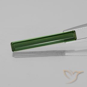 2.21ct Naturel Vert forêt profond Tourmaline, Taille émeraude, VVS
