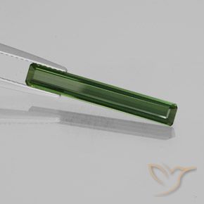 Tourmaline Vert forêt profond naturelle Octogone / coupe Émeraude, 2.21 ct, VVS