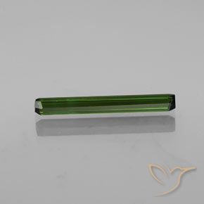 Tourmaline Vert terreux naturelle Octogone / coupe Émeraude, 2.25 ct, VVS