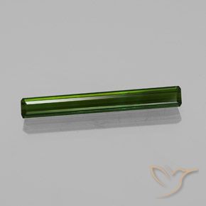 2.65ct Naturel Vert foncé Tourmaline, Taille émeraude, VVS