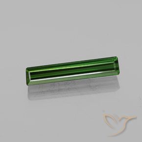 2.11ct Naturel Vert terreux Tourmaline, Taille émeraude, VVS