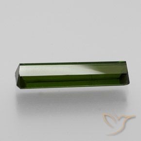 Tourmaline Vert terreux naturelle Octogone / coupe Émeraude, 1.38 ct, VS-SI