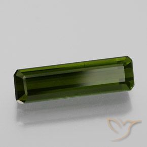 Tourmaline Forêt verte naturelle Octogone / coupe Émeraude, 1.62 ct, VS