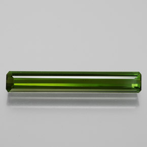 Tourmaline Vert foncé naturelle Taille émeraude, 1.83 ct, VVS