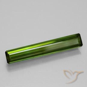 Tourmaline Vert terreux naturelle Octogone / coupe Émeraude, 1.08 ct, VVS
