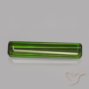 1.98ct Naturel Forêt verte Tourmaline, Taille émeraude, VVS-VS