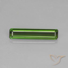 1.48ct Naturel Forêt verte Tourmaline, Taille émeraude, VS