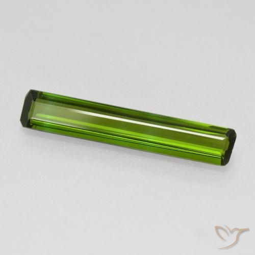 Tourmaline Vert algues marines naturelle Octogone / coupe Émeraude, 1.53 ct, VVS-VS
