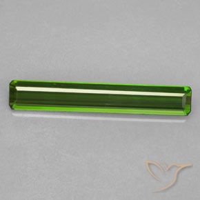 1.69ct Naturel Forêt verte Tourmaline, Taille émeraude, VVS-VS