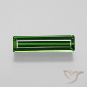 1.60ct Naturel Forêt verte Tourmaline, Taille émeraude, VVS