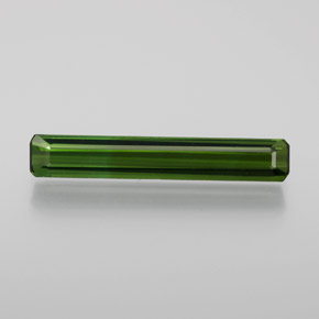 Tourmaline Forêt verte naturelle Taille émeraude, 1.55 ct, VVS-VS