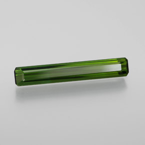 Tourmaline Forêt verte naturelle Taille émeraude, 1.55 ct, VVS-VS