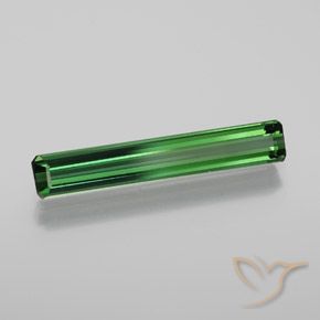 Tourmaline Vert naturelle Octogone / coupe Émeraude, 1.41 ct, VVS-VS