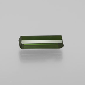 Tourmaline Vert terreux naturelle Taille émeraude, 1.41 ct, VVS-VS