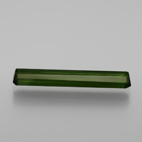 Tourmaline Vert foncé naturelle Taille émeraude, 1.76 ct, VS-SI