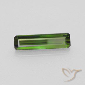 Tourmaline Vert foncé naturelle Octogone / coupe Émeraude, 1.89 ct, VVS
