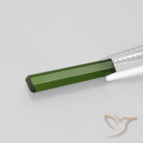 Tourmaline Forêt verte naturelle Octogone / coupe Émeraude, 1.40 ct, SI