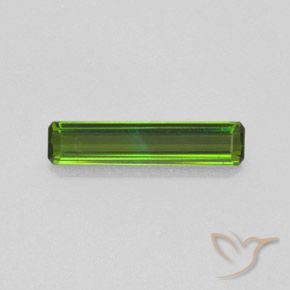 1.22ct Naturel Vert moyen Tourmaline, Taille émeraude, VS