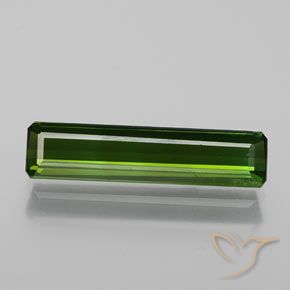 1.47ct Naturel Vert foncé Tourmaline, Taille émeraude, SI