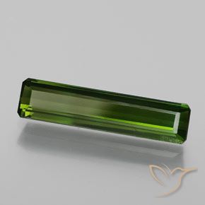 Tourmaline Vert foncé naturelle Octogone / coupe Émeraude, 1.47 ct, SI