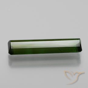 Tourmaline Vert foncé naturelle Octogone / coupe Émeraude, 1.47 ct, SI