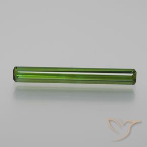 1.27ct Naturel Vert terreux Tourmaline, Taille émeraude, VS