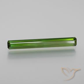 Tourmaline Vert terreux naturelle Octogone / coupe Émeraude, 1.27 ct, VS