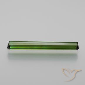 Tourmaline Vert terreux naturelle Octogone / coupe Émeraude, 1.27 ct, VS