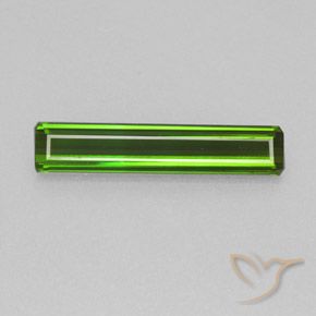 1.84ct Naturel Forêt verte Tourmaline, Taille émeraude, VVS-VS