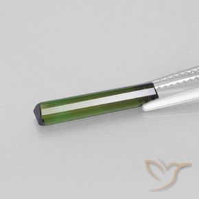 Tourmaline Vert moyen naturelle Octogone / coupe Émeraude, 1.49 ct, VVS