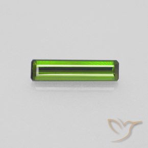 1.72ct Naturel Forêt verte Tourmaline, Taille émeraude, VVS