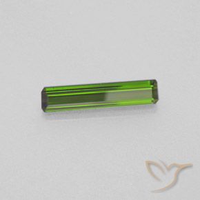 Tourmaline Vert moyen naturelle Octogone / coupe Émeraude, 1.24 ct, VVS