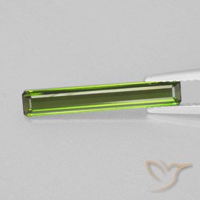 1.25ct Naturel Vert chaud Tourmaline, Taille émeraude, VVS