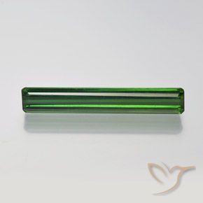1.54ct Naturel Forêt verte Tourmaline, Taille émeraude, VVS-VS
