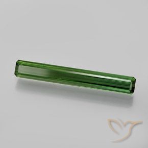 Tourmaline Vert foncé naturelle Octogone / coupe Émeraude, 1.76 ct, VVS-VS