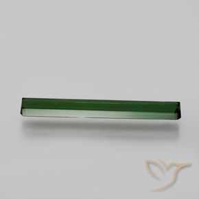 Tourmaline Vert foncé naturelle Octogone / coupe Émeraude, 1.76 ct, VVS-VS